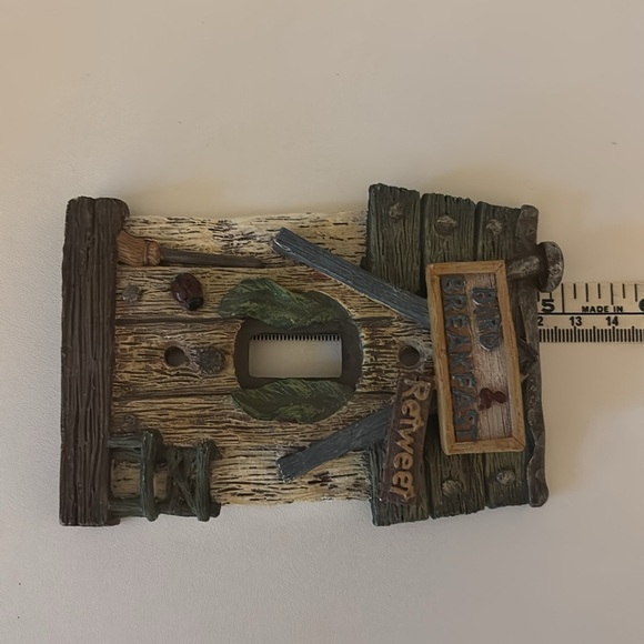 SET OF TWO Rustic Rooster and Birdhouse Light Switch Covers cottage farmhouse - Picture 12 of 15